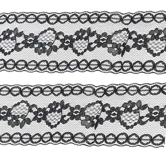 Wrights Flexi-Lace Cream and Black Hem Facings, 2.5 Yards - Picture 6 of 16